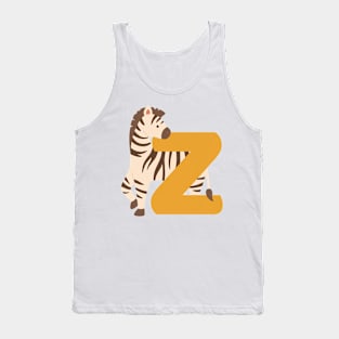 Animal alphabet Z Tank Top